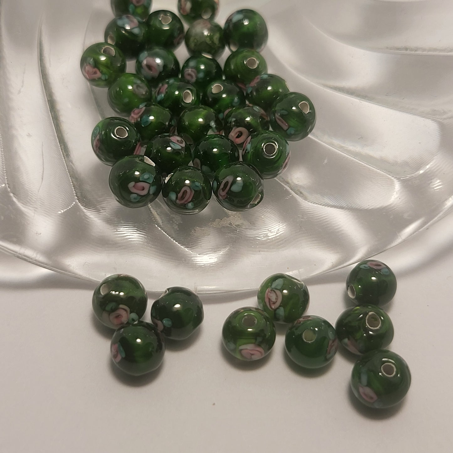 6mm Flower Beads 6 pieces
