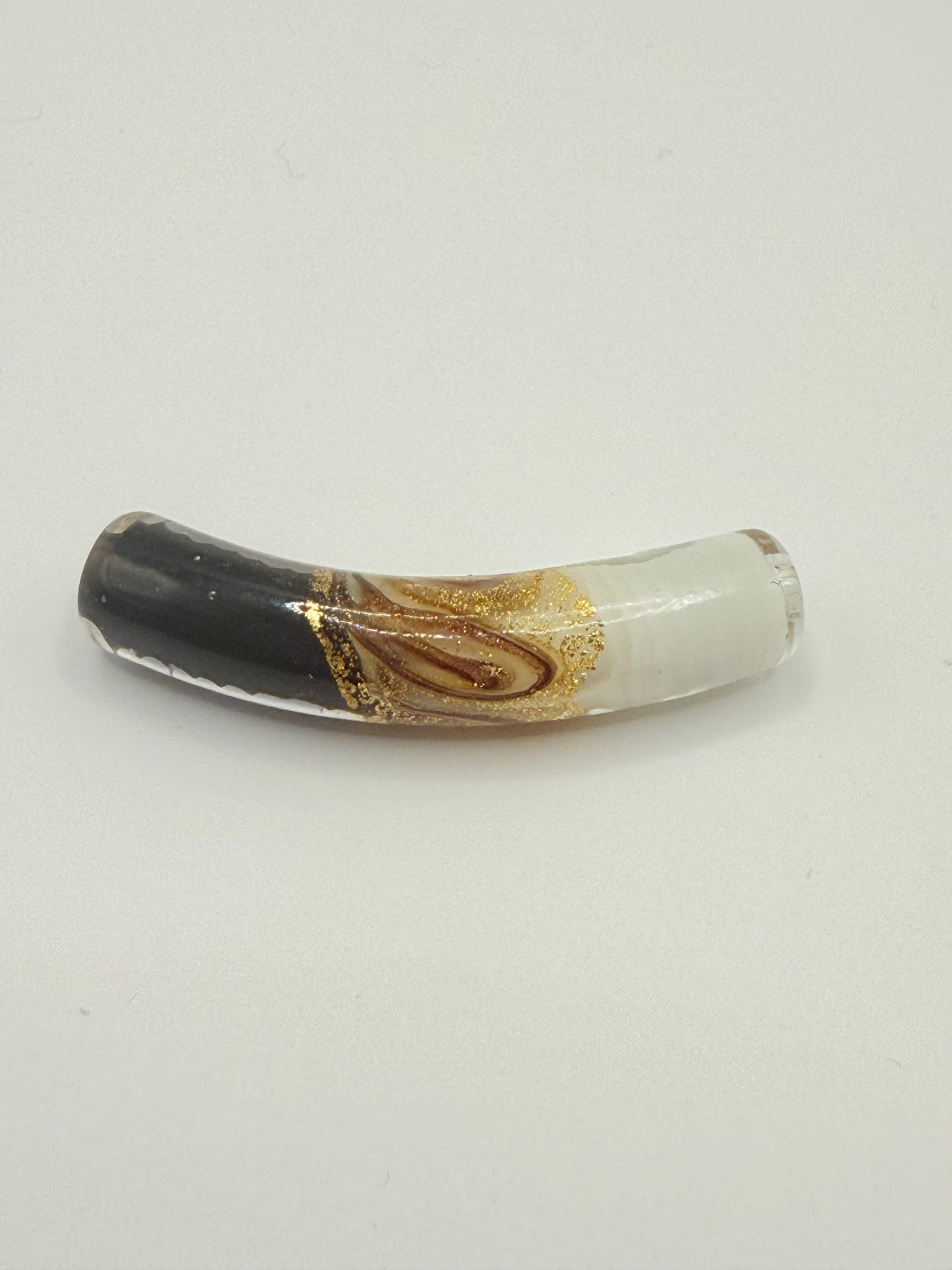 Mid Day golden touch Glass curved tube