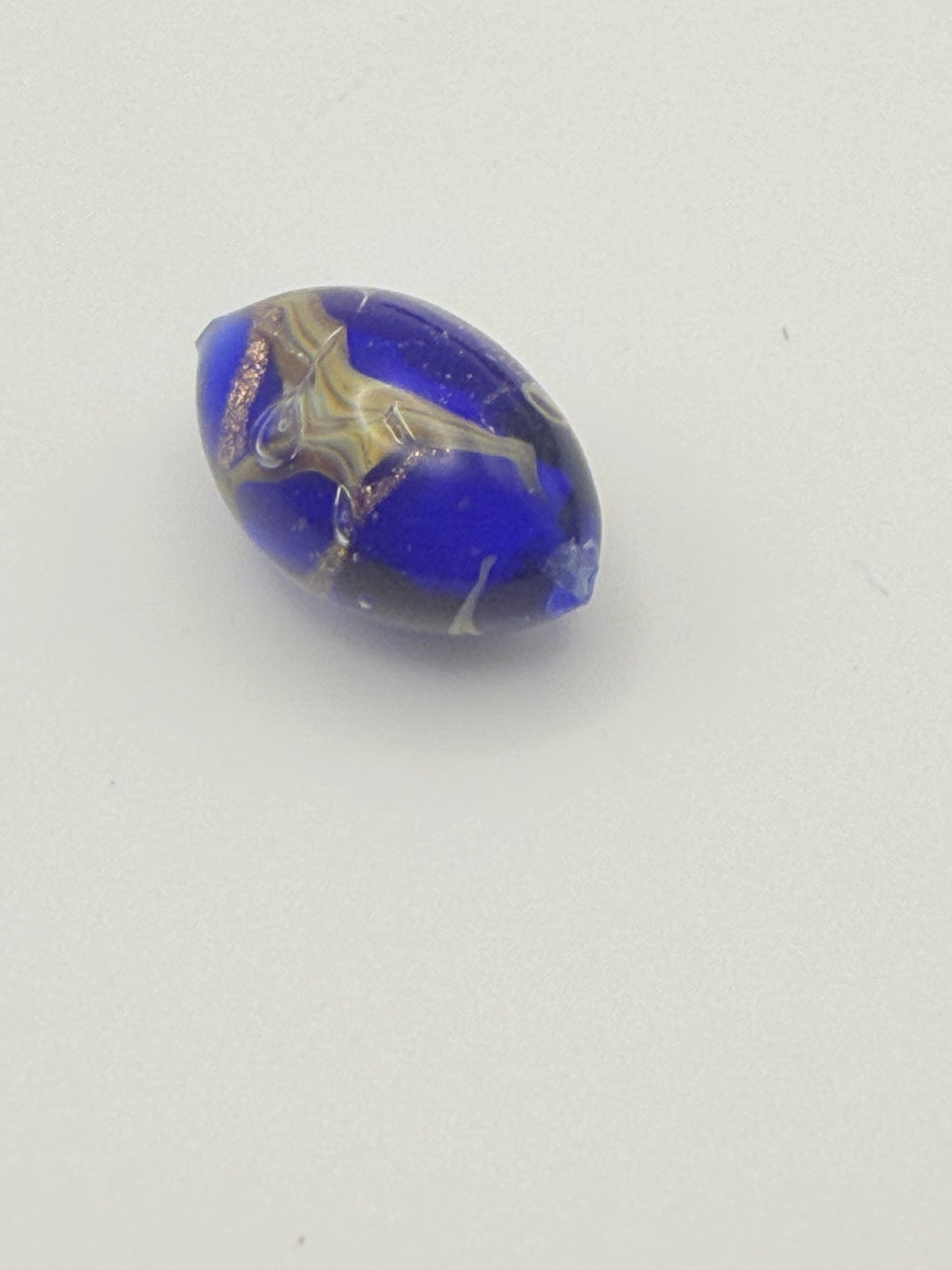 Oval Sanchez Glass Bead 14mm x 20mm