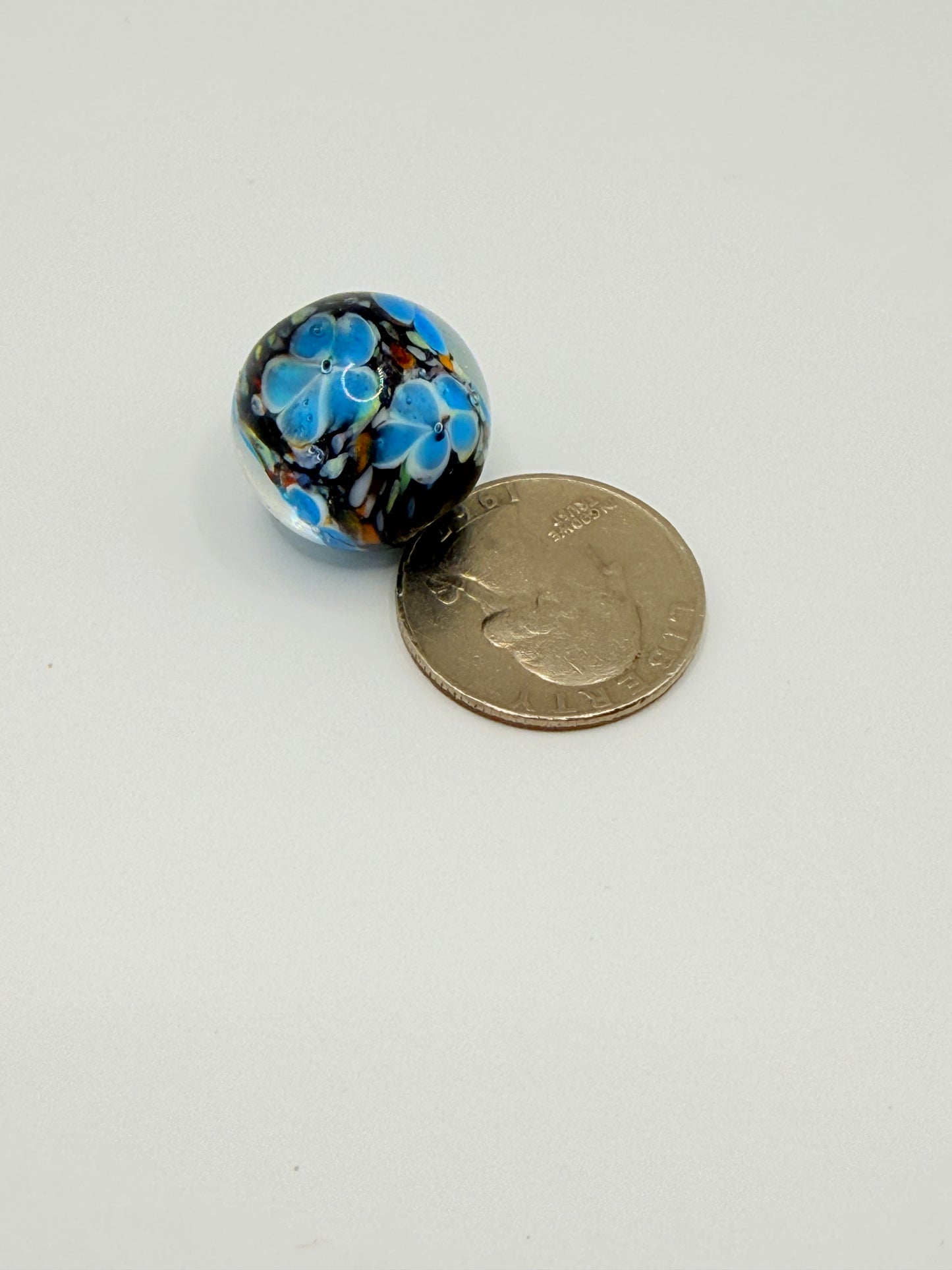 Midnight Garden 20mm Floral Bead