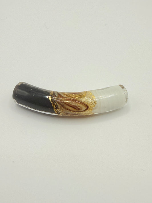 Mid Day golden touch Glass curved tube