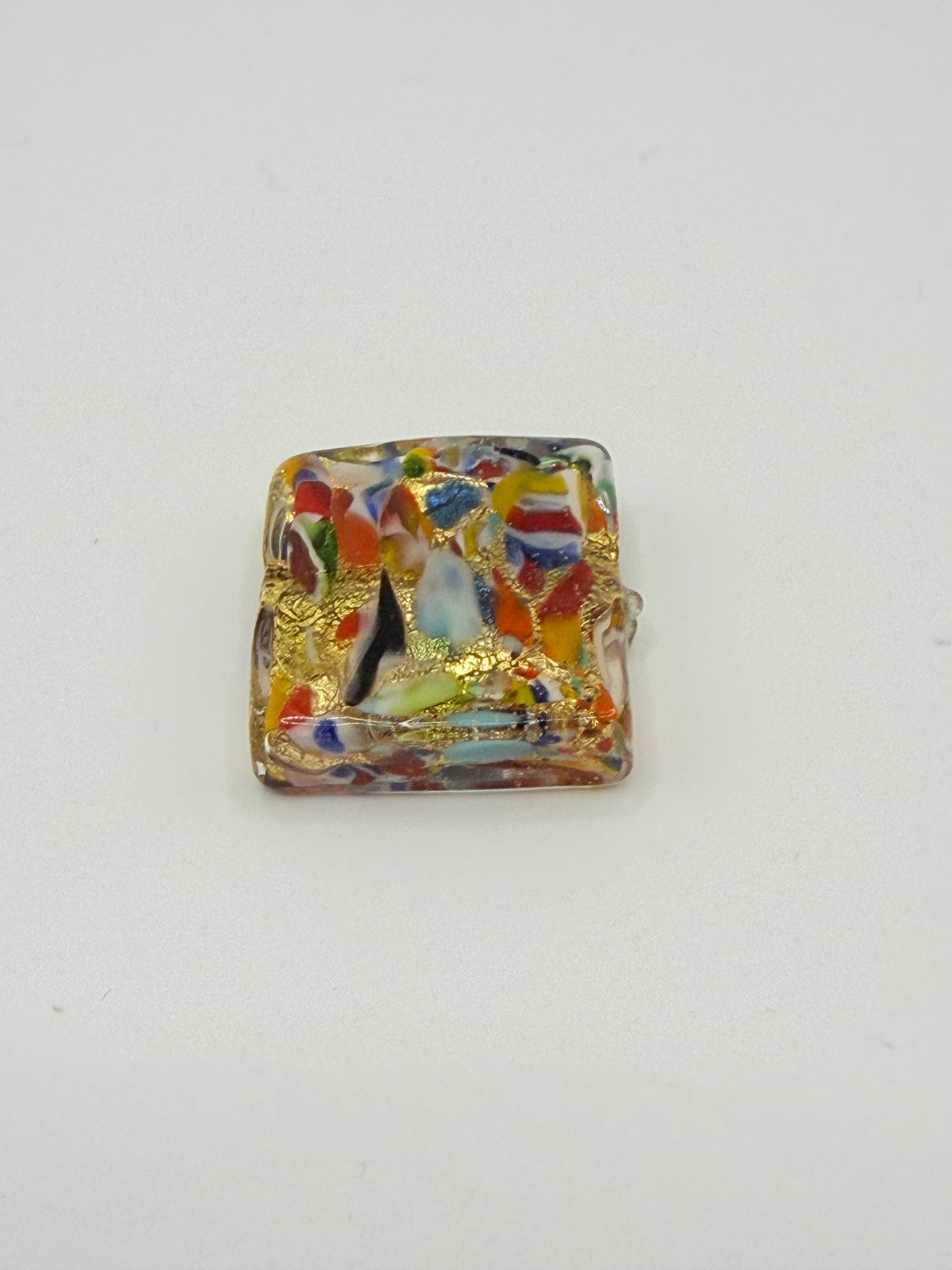 Pinata Square bead (not a cube) Glass bead 20mm