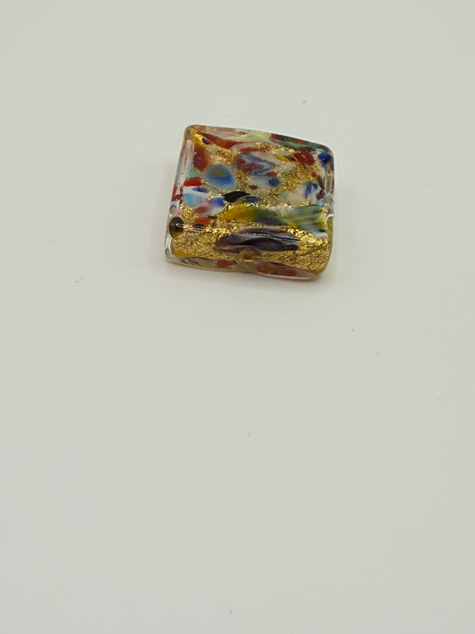 Pinata Square bead (not a cube) Glass bead 20mm