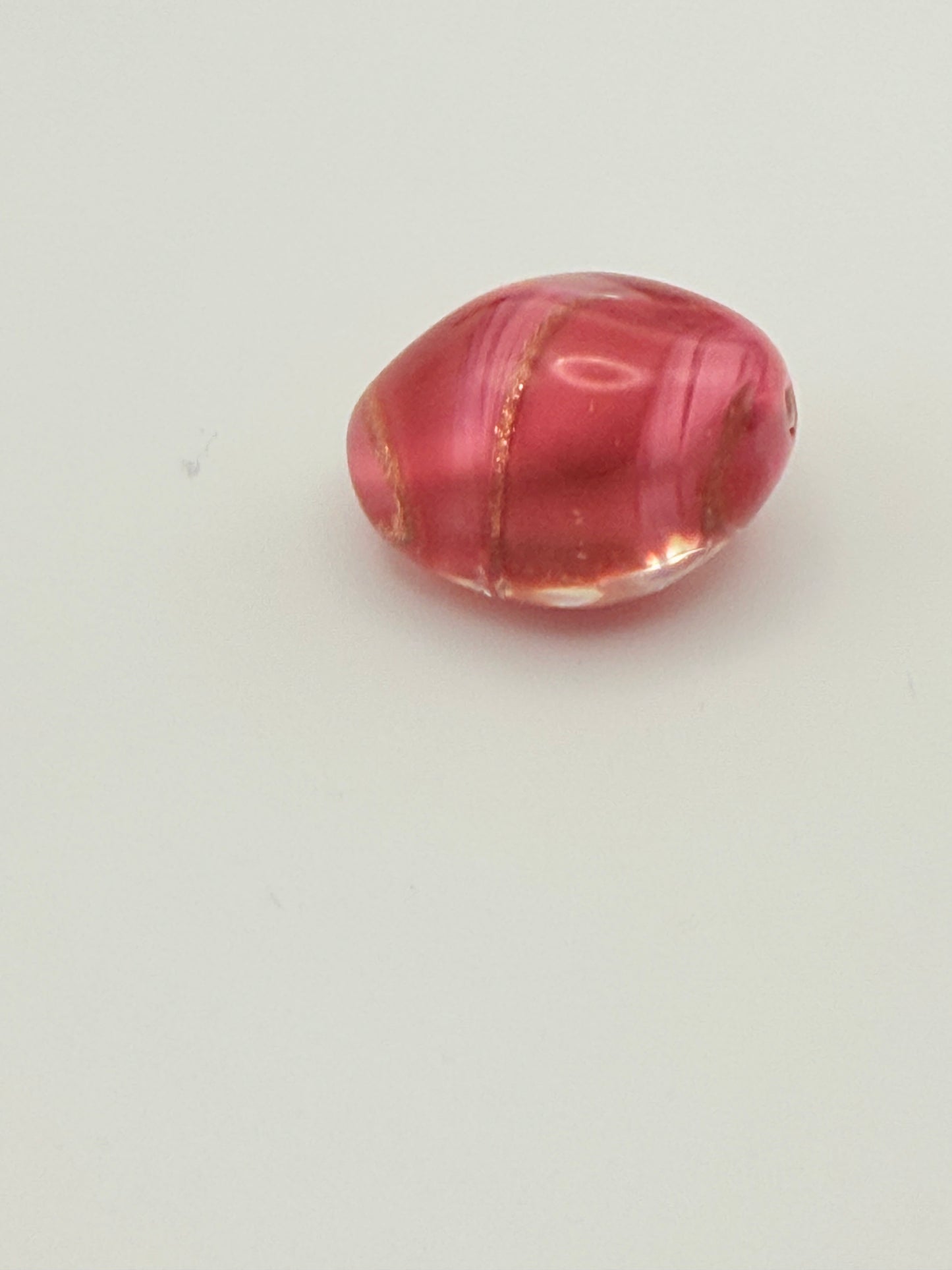 Ribbon in the Sky Glass Bead 9mm x 11mm