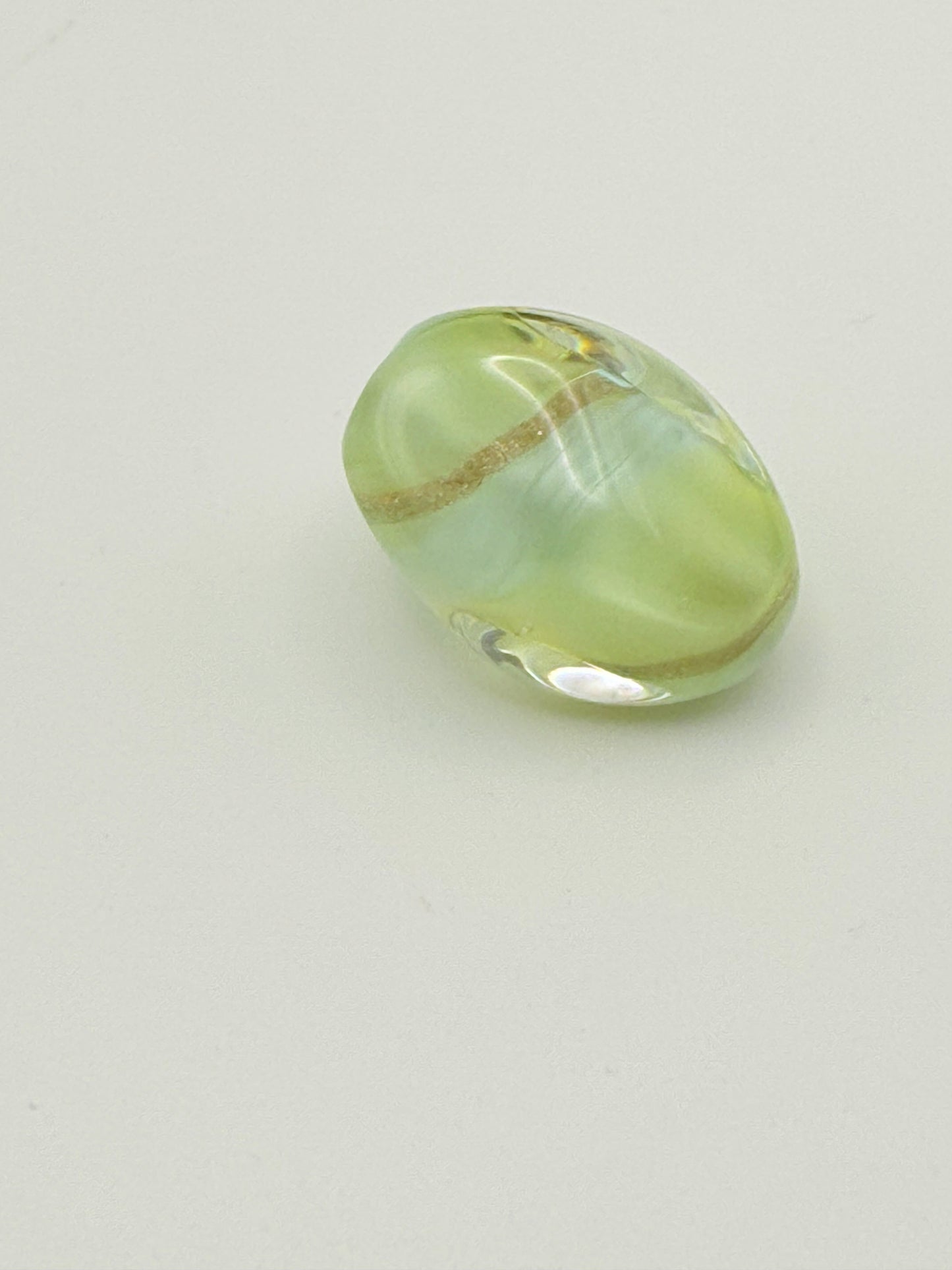 Ribbon in the Sky Glass Bead 9mm x 11mm