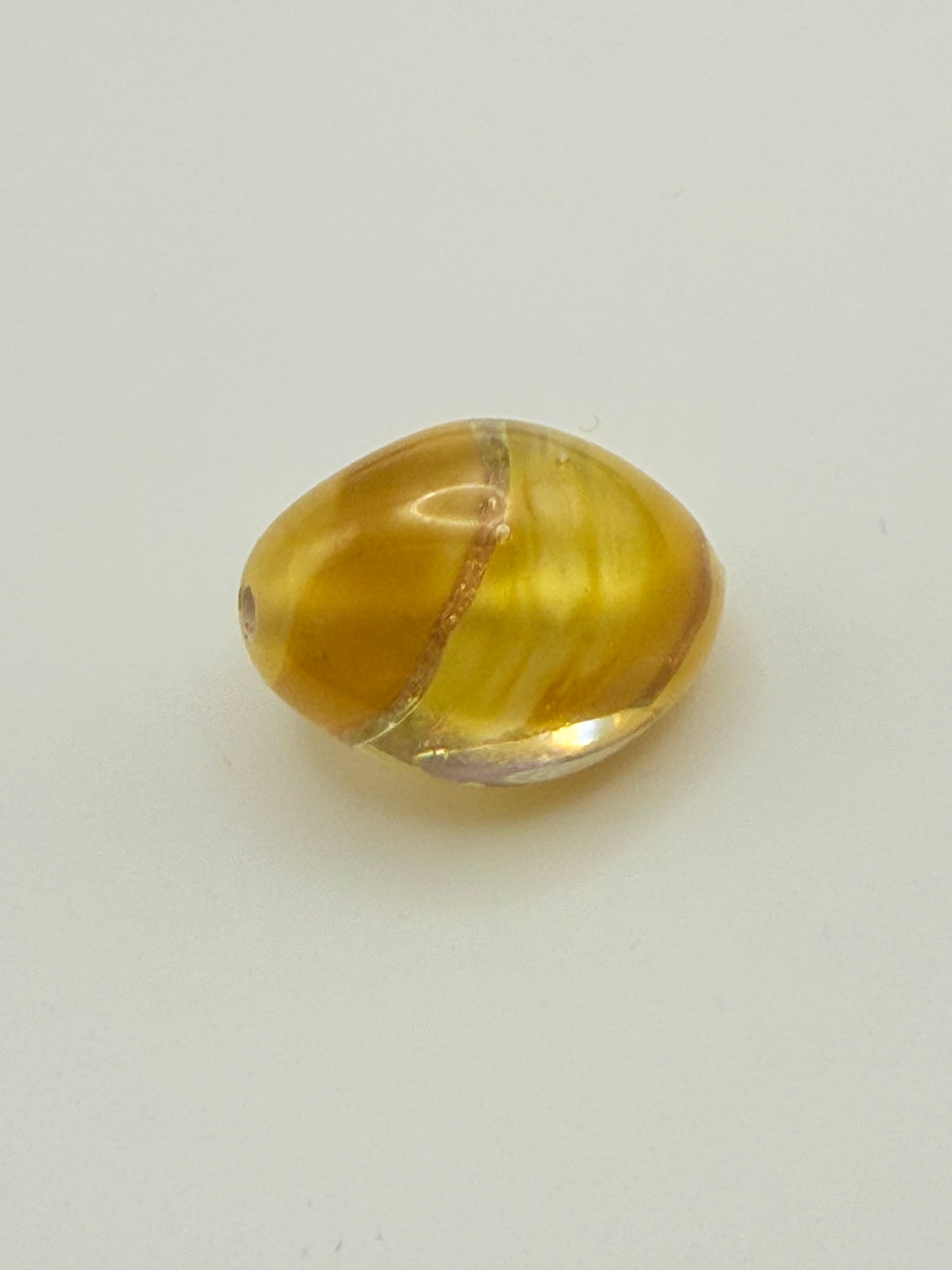 Ribbon in the Sky Glass Bead 9mm x 11mm