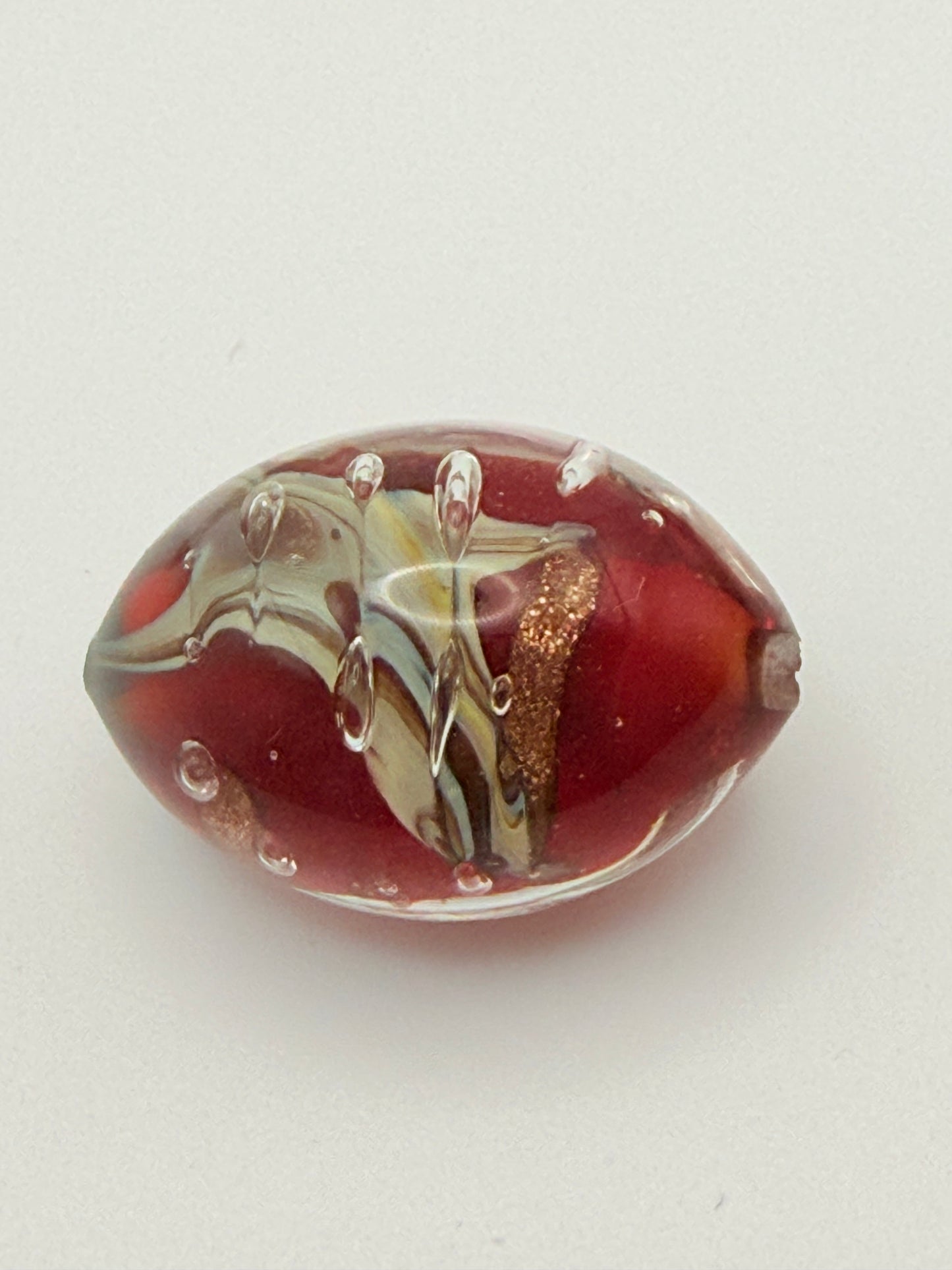Oval Sanchez Glass Bead 14mm x 20mm