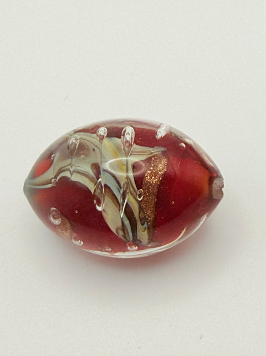 Oval Sanchez Glass Bead 14mm x 20mm