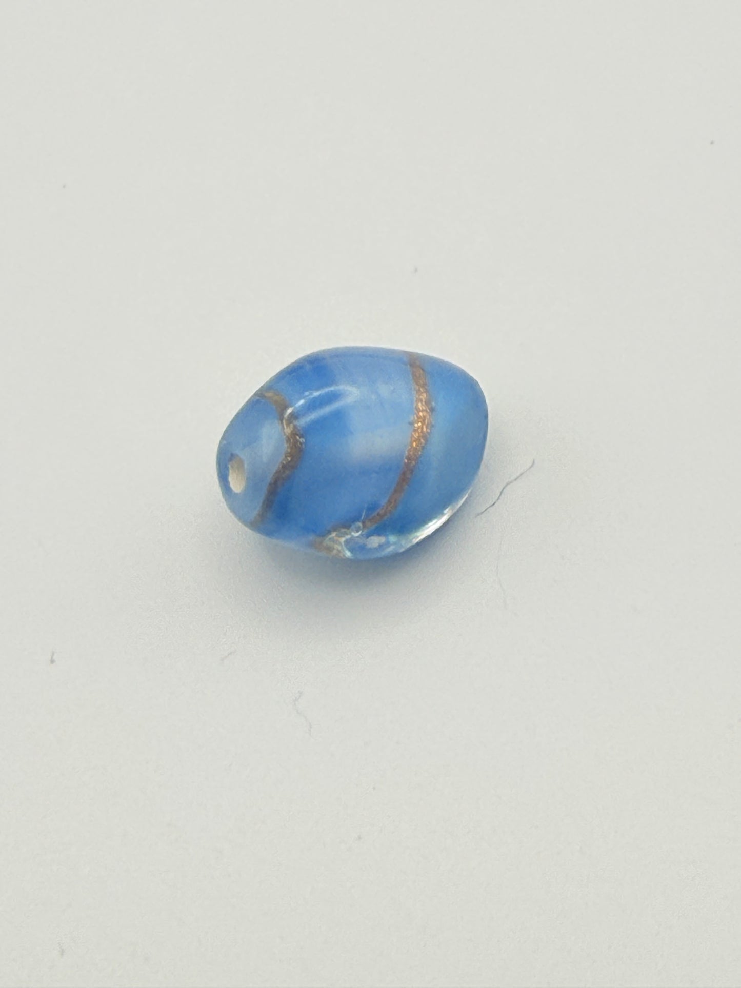 Ribbon in the Sky Glass Bead 9mm x 11mm