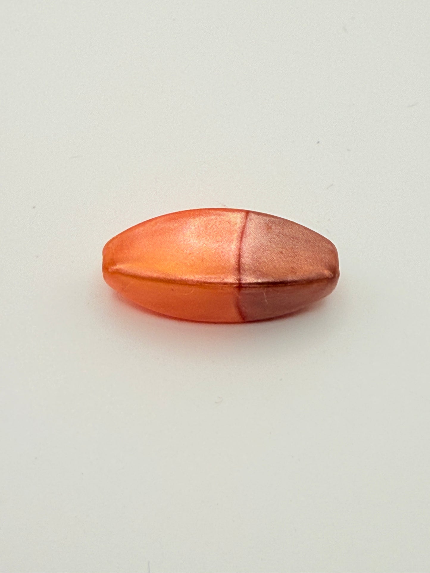 Color Fusion Ombre Oval Acrylic 10mm x 25mm bead