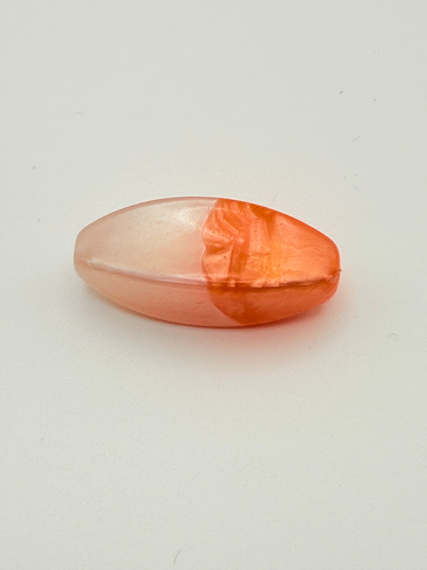 Color Fusion Ombre Oval Acrylic 10mm x 25mm bead