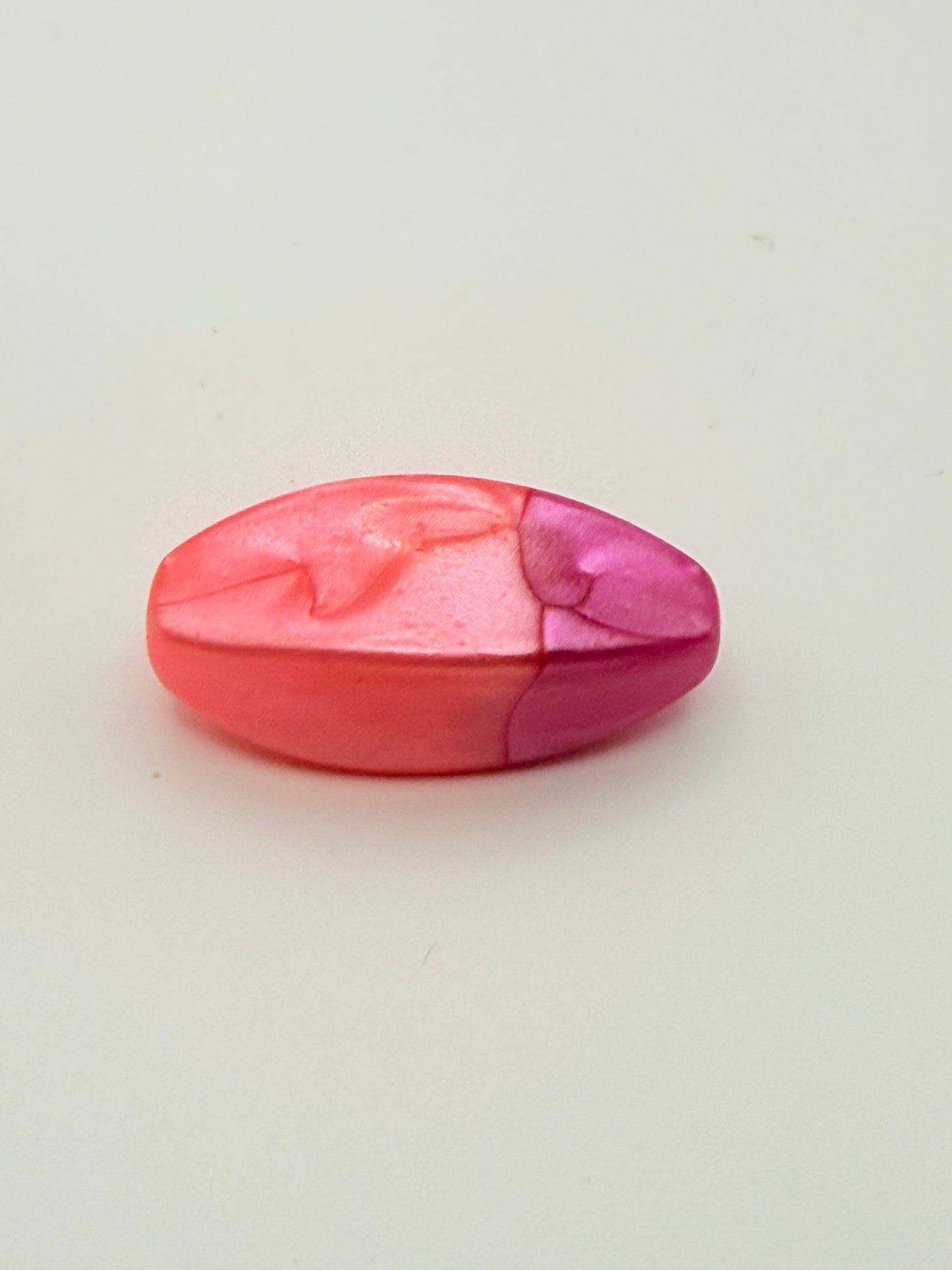 Color Fusion Ombre Oval Acrylic Beads 12mmx30mm