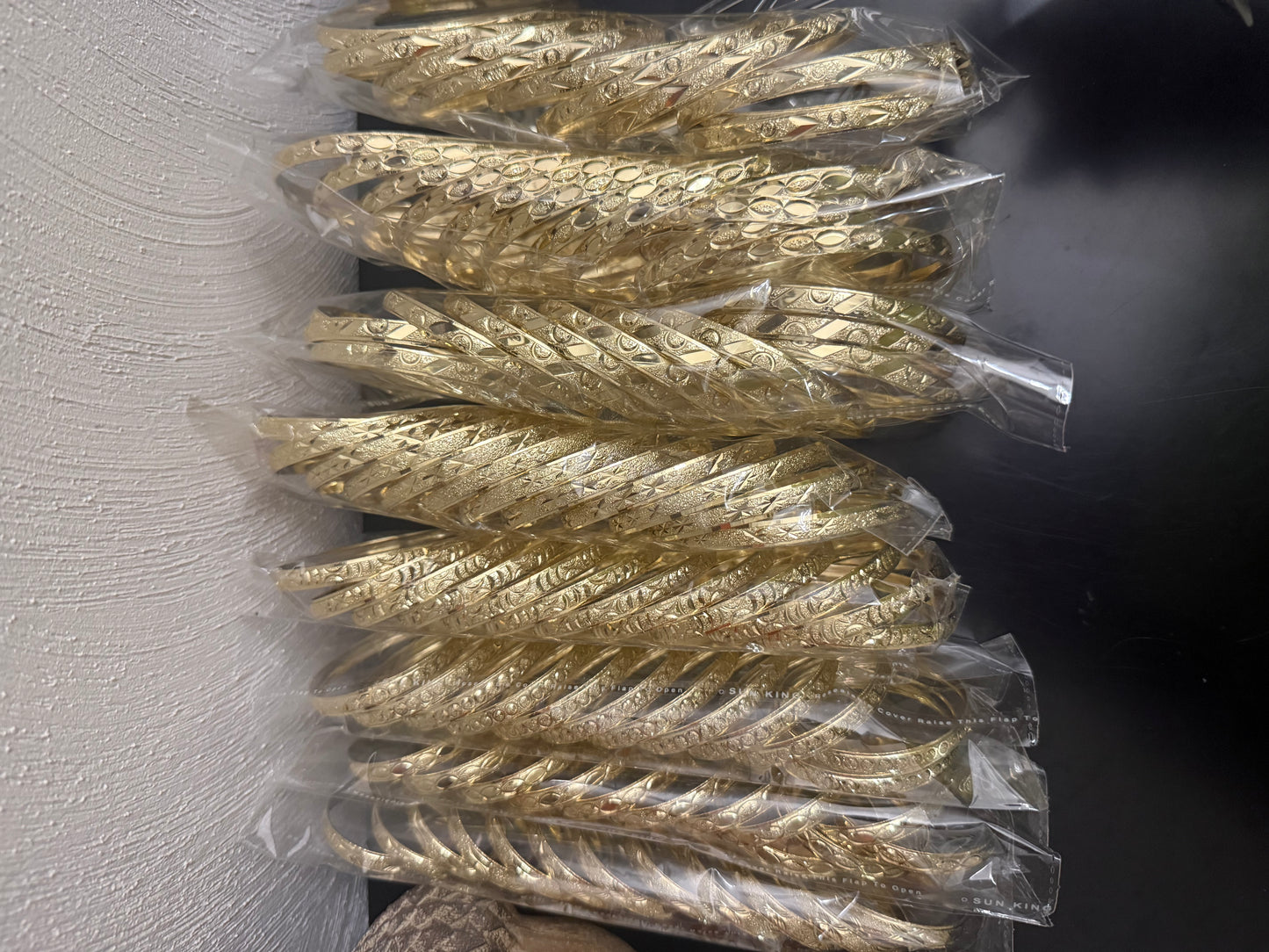 Wholesale Gold Bangles 8 dozen Starter Pack.