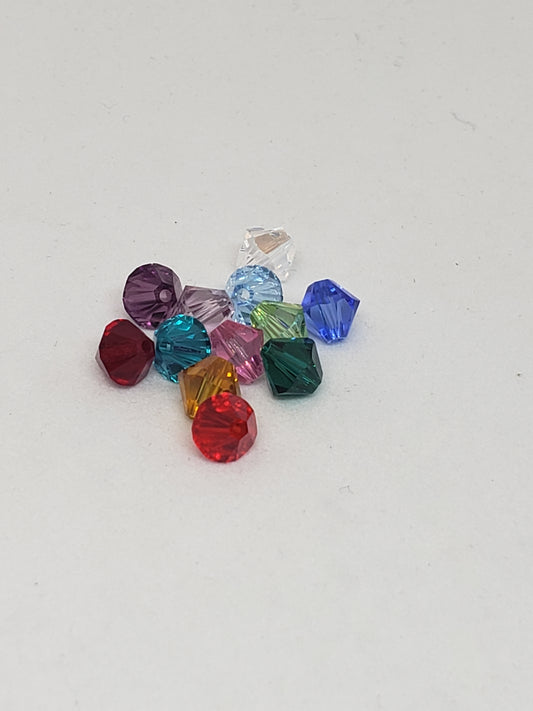 Colorful Swarovski Beads (Bicone-Round-Square)