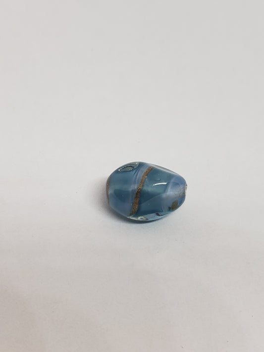 Glass Oval Sapphire 12x16mm 1pc