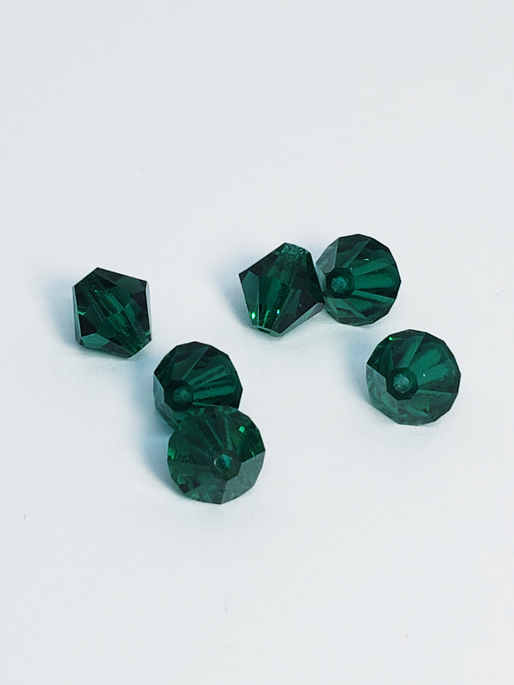 8mm bicone Emerald 6pk