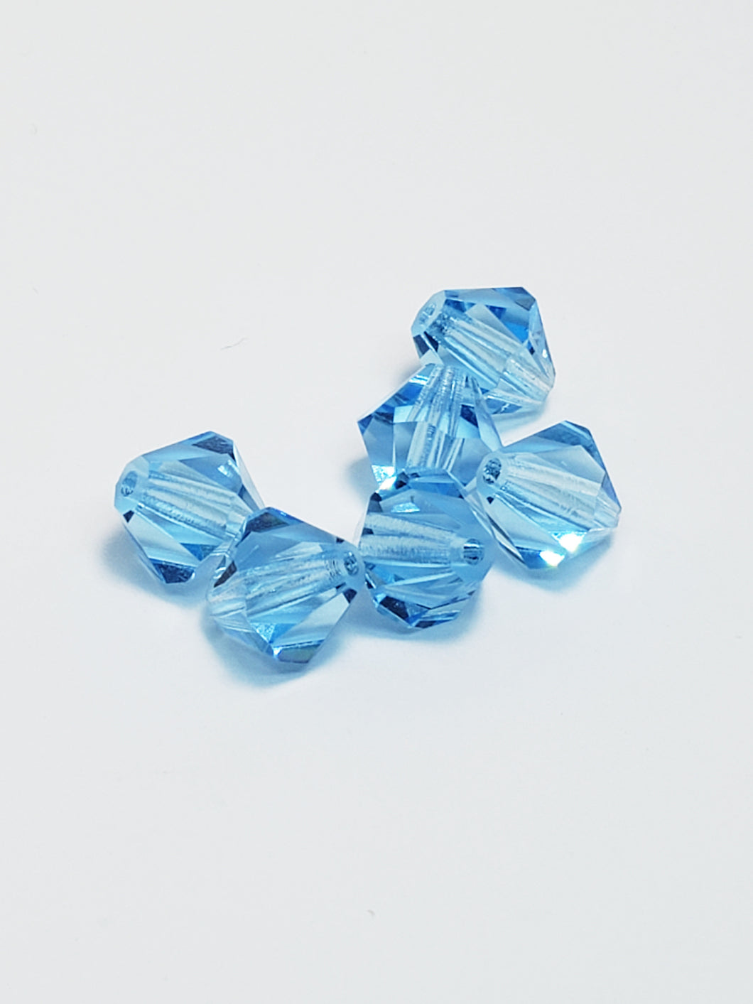 8mm Bicone Aqua Marine 6pk