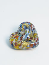 Load image into Gallery viewer, Glass Heart with a small center heart protruding on both sides
