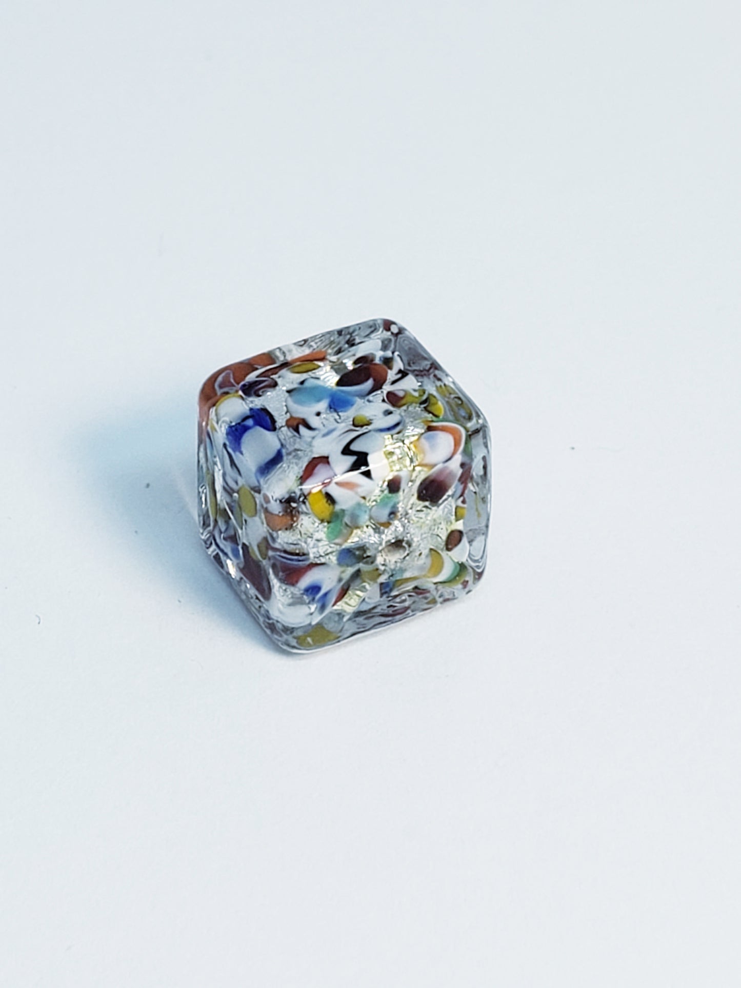 Piñata Cube Accents Glass Bead 10mm
