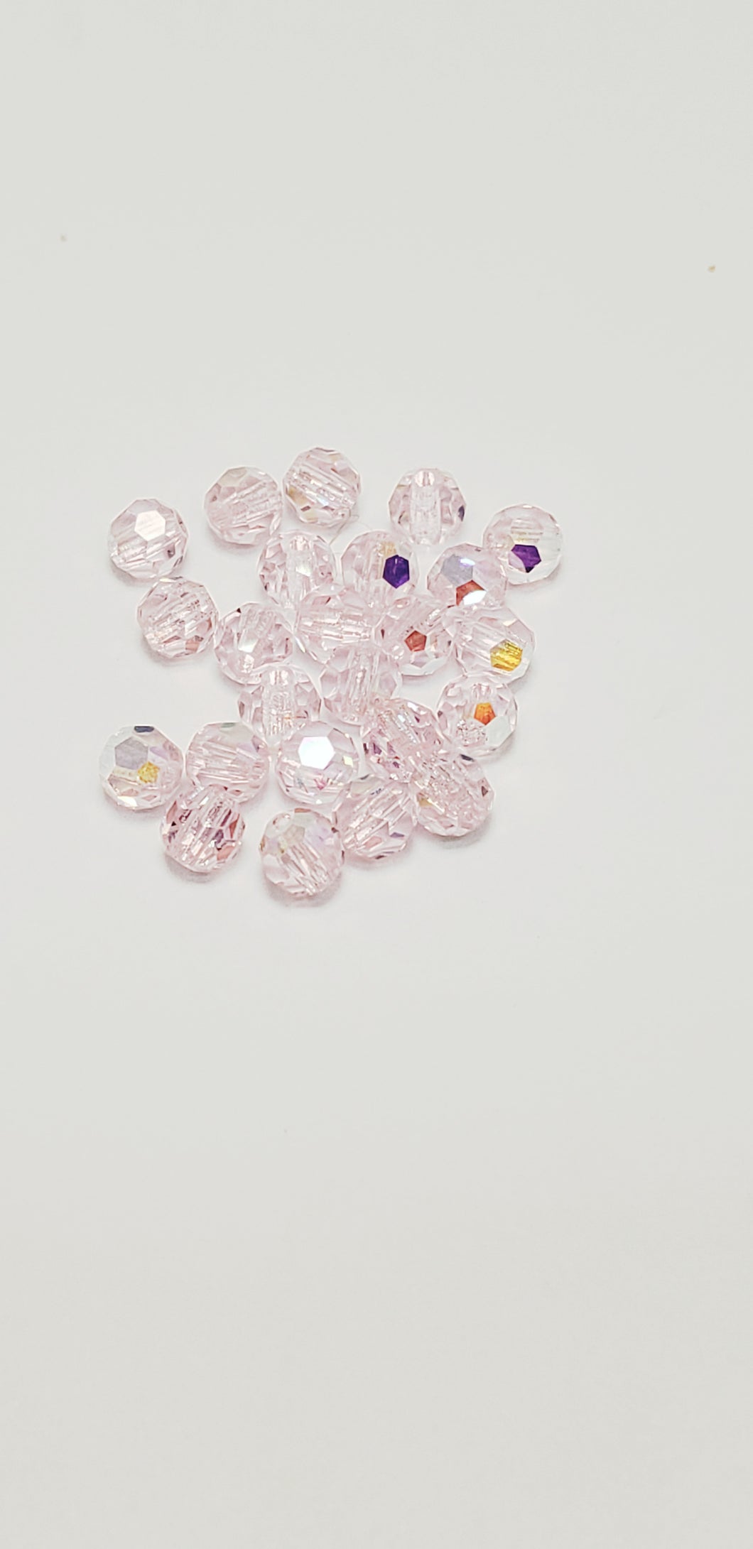 4mm Light Rose AB Crystal 24pk