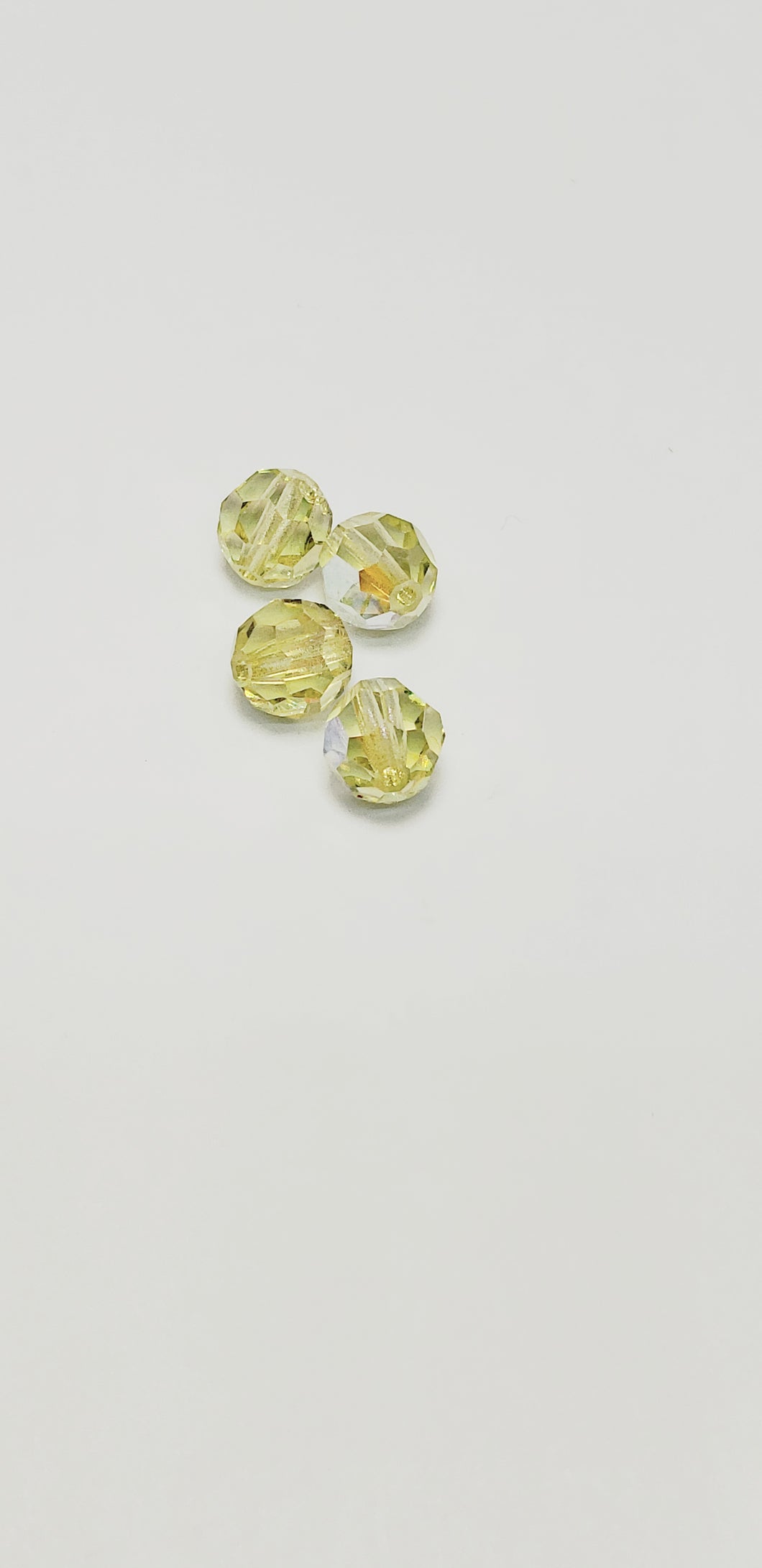 Jonquil AB 8mm Round Crystal 4pk #5000